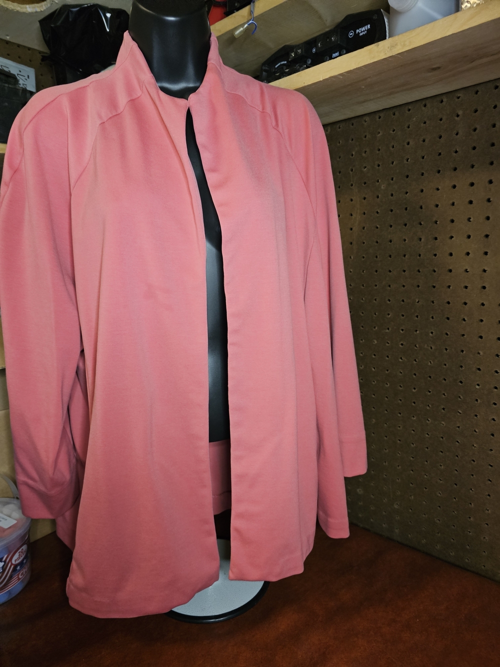 Isaac Mizrahi Live! Elements 24/7 Stretch Knit Open Front Blazer 2x